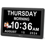 Soobest Digital Dementia Day Clock For Seniors With 12 Alarms Multiple Remi.... Fixed Price $41.07.