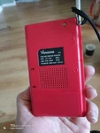 Vondior Vx Pocket Am/fm 2-BAND Battery Powered Radio, Red, Type Plug. Fixed Price $25.00.
