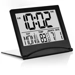 Betus Digital Travel Alarm Clock - Foldable Lcd Compact Desk Black. Fixed Price $8.99.