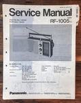 Panasonic RF-1005 Radio Service Manual *original*. Fixed Price $19.97.