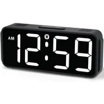Digital Alarm Clock Plug In Led Display Battery Backup Adjustable Brightness. Fixed Price $18.04.