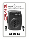 Craig Cs 2304 Personal Am/fm Radio Cassette Player/recorder With Earphones. Fixed Price $21.00.
