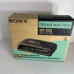 Sony Dream Machine Model ICF-C25 Clock Radio Am/fm Alarm White Nib. Fixed Price $72.95.