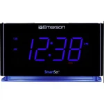 Emerson Smartset Dual Alarm Clock Bluetoothradiowith Night Light Largeleddisplay. Fixed Price $18.19.