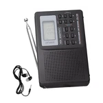 1PC Black CS-106 Digital Radio Lcd Display Fm/am/sw/mw Receiver Earphone. Fixed Price $15.63.