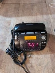 Emerson Research CKT9087 W/ Smart Set Auto Clock Dual Alarm Telephone. Fixed Price $20.44.