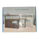 Fm-am-sw 3 Band Radio MODEL:DS6226 Black. Fixed Price $34.00.