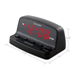 Sharp Digital Alarm Clock Loud Snooze Keyboard Controls Led Display Black. Fixed Price $9.45.