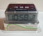Napper Alarm Clock Digital Display Timer Buttons Black Modern Rectangular. Fixed Price $5.99.
