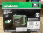 Metabo Hpt 18V UR18DAQ4 Multivolt Cordless Bluetooth Radio(tool Only-no Battery). Fixed Price $94.49.