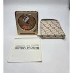 Retired Japan Seiko Quartz Travel Alarm Clock Gold Tone With Box. Fixed Price $30.00.