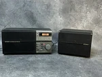 Optimus Am/fm Stereo Receiver Clock Radio & Speaker Set 12-1596 Vintage Audio. Fixed Price $31.96.
