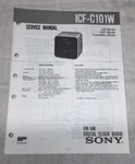 Sony ICF-C101W Fm/am Digital Clock Radio Original Service Manual Schematic L073. Fixed Price $27.95.