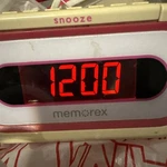 Memorex Am Fm Alarm Clock Radio W207-PNK Tested Working Snooze Electric Antenna. Fixed Price $13.99.