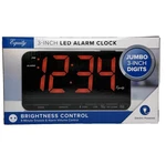 Equity Red Led Electric Alarm Clock Jumbo 3 Inch Digits W/ High Low Settings New. Fixed Price $22.99.