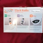 Ilive ICP132W Clock Radio White Dual Alarm Digital Play & Charge Auto Time Sync. Fixed Price $19.99.