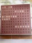 Sharper Image Word Clock Spelled Out Time Usb Powered Modern Desk. Fixed Price $13.50.