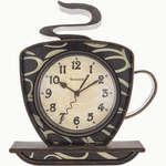 Westclox Brown 3D Coffee Mug Wall Clock. Fixed Price $12.99.