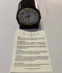 Pottery Barn Tucker Alarm Clock Art Deco Bedside Tabletop Brown Gold. Fixed Price $30.95.