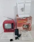 Jwin JV-TV1011 Black/white 5.5 Am/fm Radio Crt Translucent Strawberry Tested. Fixed Price $79.09.