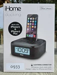 Ihome Docking Fm Stereo Clock Radio W Lightening Connector For Iphone Ipod IPL23. Fixed Price $39.99.