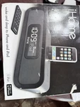 Ihome IP98 Alarm Clock Radio Ipod Iphone Dock Tested Working W/ Box $129 Retail. Fixed Price $39.99.