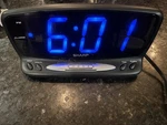 Sharp Digital Alarm Clock Large Display Battery Backup Snooze Tested. Fixed Price $8.99.