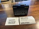 Sony Walkman Wm AF64 Vintage Radio Cassette Player For Parts Only With Manual. Fixed Price $50.00.