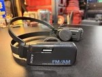 Sony SRF-R5 Am/fm Stereo Receiver Headphones Black Volume Control. Fixed Price $29.95.