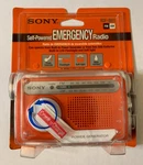 Sealed Sony ICF-B01 Self Powered Emergency Radio Am / Fm Generator Nip. Fixed Price $74.99.