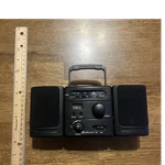 Lifelong Boombox Black Detachable Speakers Digital Clock Am/fm Radio. Fixed Price $19.95.