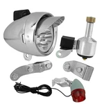 Bike Bicycle Headlight Generator 6W3V Dynamo Led Bullet W/visor Chrome. Fixed Price $39.99.