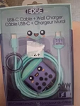 Edge Usb - Cable + Wall Charger Cute Boba. Fixed Price $15.00.