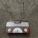 Retro Vintage Radio 2 Band Receiver -645 Am/fm Red.. Fixed Price $25.00.