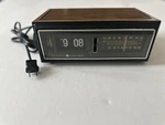 Vtg General Electric 7-4303G Flip Clock Radio Works Except Button Jammed. Fixed Price $59.99.