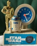 Bradley Star Wars Talking Alarm Clock Analog Quartz Battery C-3PO R2-D2. Fixed Price $45.00.