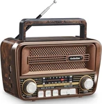 Gelielim Portable Radio Am Fm, Retro Bluetooth 5.3 Speaker, Shortwave Brown. Fixed Price $33.79.