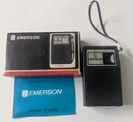 Emerson Black P-4000 Pocket Am Radio Solid State With Box And Manual. Fixed Price $20.99.