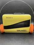 Sony Walkman WM-68 Dolby Yellow Cassette Player Serviced And Working. Fixed Price $135.00.