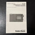 Radio Shack DX-350 AM/FM/LW/SW1-9 12 Band Portable Receiver Instructions M1. Fixed Price $11.99.