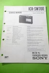Service Manual Guide For Sony ICR-SW700, Original. Fixed Price $14.79.