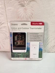 Oregon Scientific Weather 200 RMR202A Indoor/outdoor Thermometer + Atomic Clock. Fixed Price $48.75.