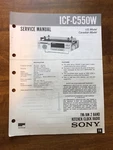 Sony ICF-C550W 2BAND Kitchen Clock Radio Original Service Manual Schematic L086. Fixed Price $27.95.