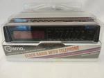 Vintage Cosmo Fm/am Electronic Digital Alarm Clock Radio Telephone CRT6022 Nib. Fixed Price $45.00.