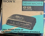 Sony Dream Machine ICF-C25 Am/fm Clock Radio Nib Open Box. Fixed Price $49.99.