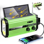 Dual Solar Panel Emergency Weather Radio With 5000MAH Power Bank, Noaa, Am/fm,. Fixed Price $59.99.