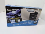 Emerson RP6247S Am/fm Portable Instant Weather Radio Tv Sound New Box. Fixed Price $9.99.