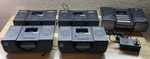 (4) Lot Ihome Colortunes IP42 Black Alarm Clock W/dock And (1) IH6 One Power Ad. Fixed Price $103.99.