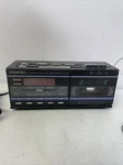 Weather Band Clock Radio Instant Soundesign 3838BLK Casset Player Am Fm. Fixed Price $10.00.