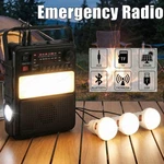 Solar Radio Power Bank With Led Flashlight Am Fm Shortwave Bluetooth MP3 Player. Fixed Price $31.43.